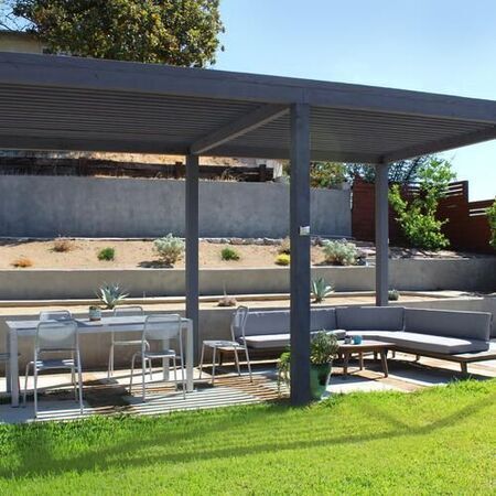 Painted Wood Pergola