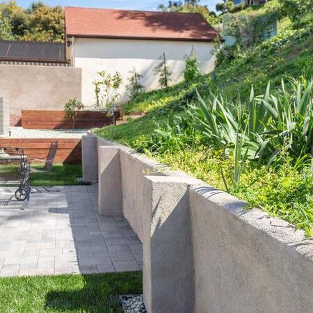 CMU Wall with Stucco