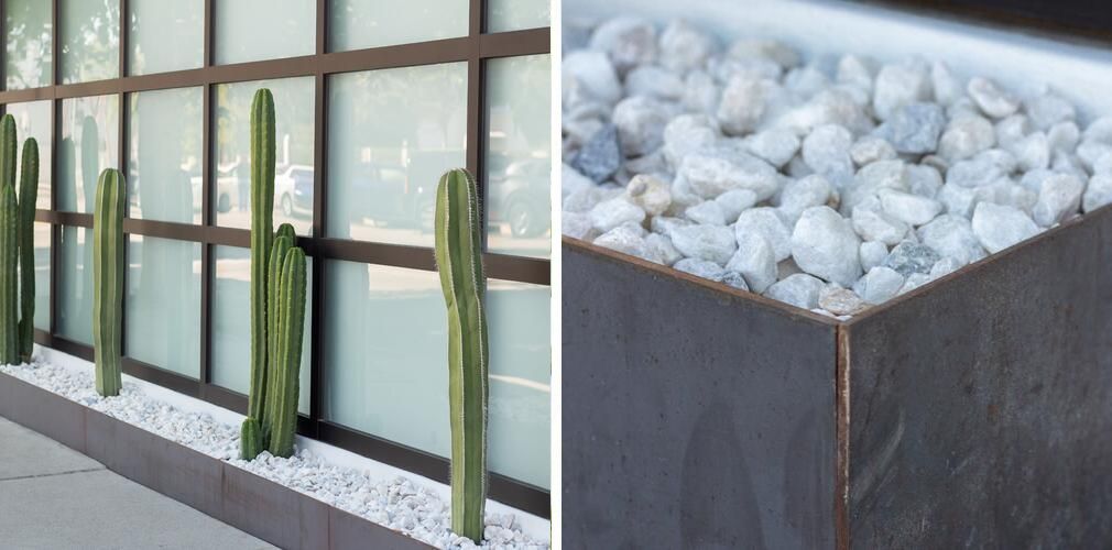 Steel Planter Gravel